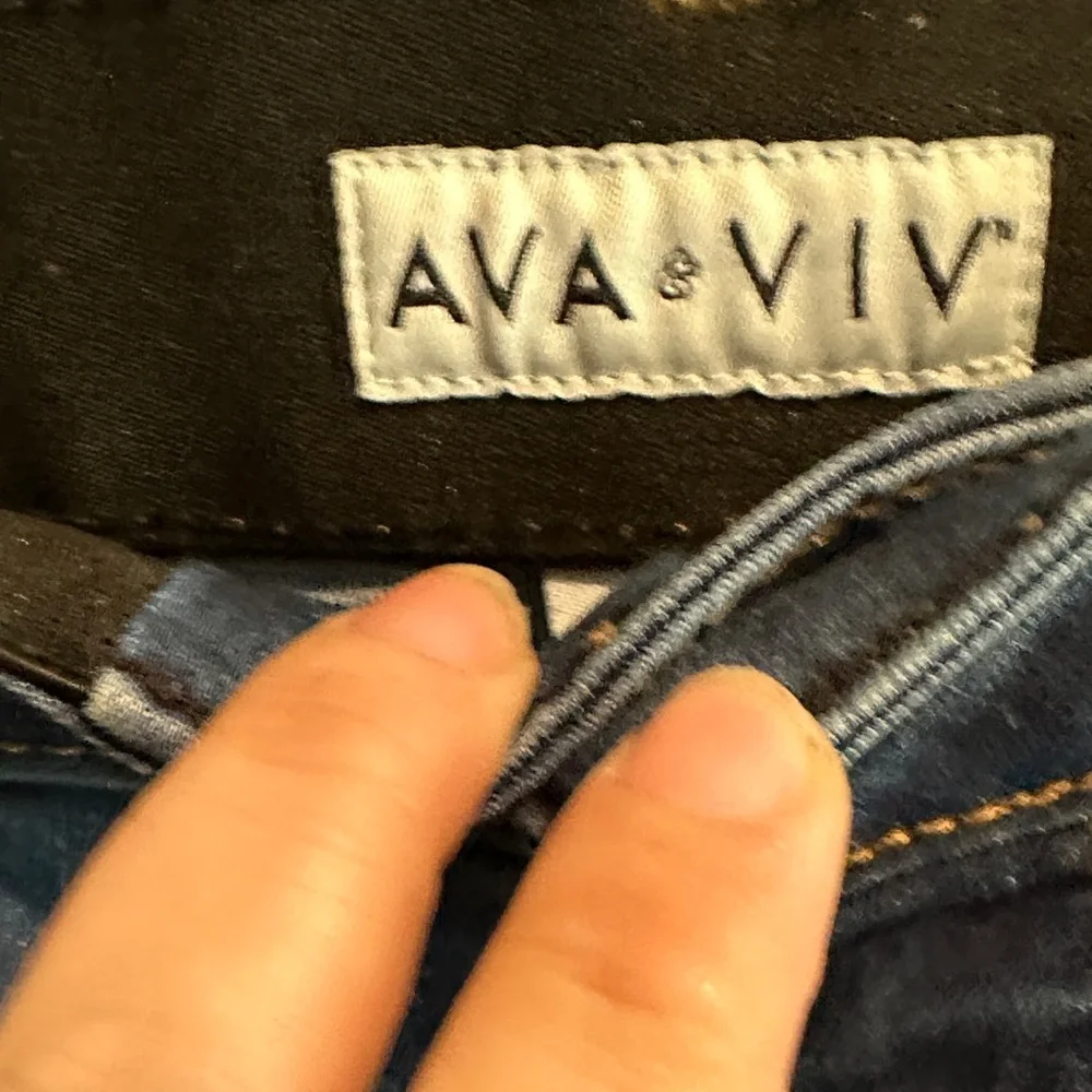 Ava & Viv Deep Blue Skinny Jeans - Picture 2 of 5
